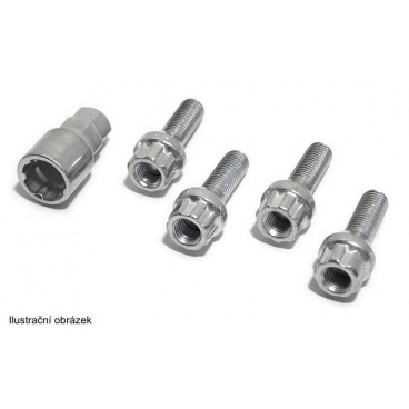 NEIN. Radschrauben M12x1,50x26mm Kugelsitz (C) 4 Stück + Schraubenschlüssel NEIN. Radschrauben M12x1,50x26mm Kugelsitz (C) 4 Stück + Schraubenschlüssel