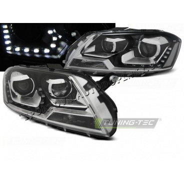 VW Passat B7 10.2010- 10.2014 Tageslichtschwarze klare Frontleuchten