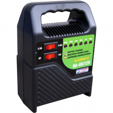 Autobatterieladegerät - 6-12V 8A - LED-Anzeige - tragbar Autobatterieladegerät - 6-12V 8A - LED-Anzeige - tragbar
