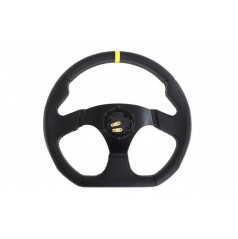 Sportlenkrad SLIDE schwarzes Leder 350 mm