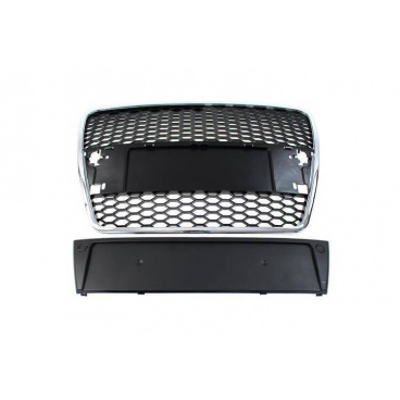 Grill Audi A6 C6 RS-Stil Chrom-Schwarz