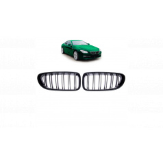 Grill BMW 6 F13 F12 F06 Doppellamellen Matt Schwarz