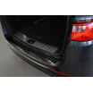 Edelstahlabdeckung – schwarzer Schwellenschutz für die hintere Stoßstange Kia Optima IV Kombi 2016+