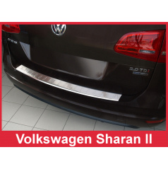 Edelstahlabdeckung - Schwellenschutz für die hintere Stoßstange Volkswagen Sharan II 2010+
