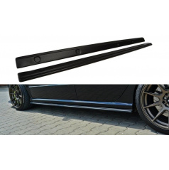 Diffusoren unter den Seitenschwellern für Škoda Fabia RS Mk1, Maxton Design (glänzend schwarzer ABS-Kunststoff)