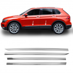 Edelstahl-Schutzleisten rund um die Türen Omtec VW Tiguan inkl. Allspace 2016+