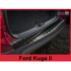 Edelstahlstreifen der hinteren Stoßstangenkante FORD KUGA 2 2013-19 schwarz gebürstet