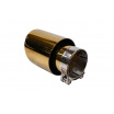 Endrohr 89mm Eingang 76mm Gold