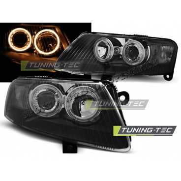 AUDI A6 C6 04.2004-2008 ANGEL EYES SCHWARZE FRONTKLARE LICHTER