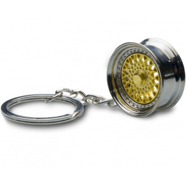 Schlüsselanhänger - Gussrad, Gold Schlüsselanhänger - Gussrad, Gold