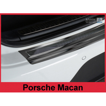 Carbon-Abdeckung – Schwellenschutz für die hintere Stoßstange Porsche Macan 2014+