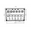 Panel 12V / 24V (6 wasserdichte Schalter mit IP68-Zertifikat)