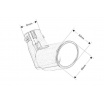 Endstück des Schalldämpfers 98x82mm Eingang 57mm