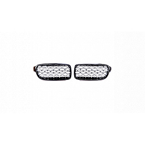 Grill BMW 3 F30 F31 Glänzend Schwarz & Chrom