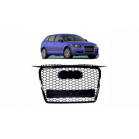 Sport-Kühlergrill Gloss Black AUDI A3 vor Facelift 2005-2008 Sport-Kühlergrill Gloss Black AUDI A3 vor Facelift 2005-2008