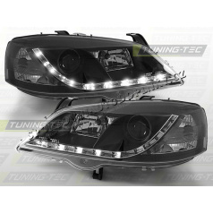 OPEL ASTRA G 1997-04 FRONT CLEAR LIGHTS DAYLIGHT LED BLACK