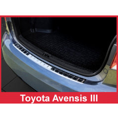 Edelstahlabdeckung - Schwellenschutz für die hintere Stoßstange Toyota Avensis III Mk 2008-12