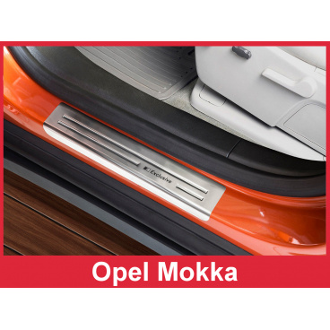 Einstiegsleisten aus Edelstahl, 4 Stück, Opel Mokka, Mokka X 2012-16 Einstiegsleisten aus Edelstahl, 4 Stück, Opel Mokka, Mokka X 2012-16