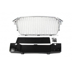 Grill Audi A4 B8 RS-Style Silber-Schwarz PDC