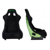 Sportstuhl SLIDE KS2 Premium Schwarz & Samt Grün Glitzer