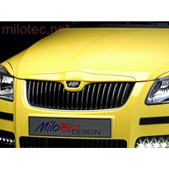 Oberer Streifen der Frontmaske - ABS schwarz, Fabia II Lim./ Kombi, Roomster