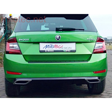 Dummy-Auspuffblenden, Fabia III. Facelift, Monte Carlo, 09/2018 Dummy-Auspuffblenden, Fabia III. Facelift, Monte Carlo, 09/2018