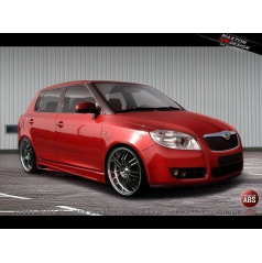 Seitenschweller für Škoda Fabia Mk2, Maxton Design (ABS-Kunststoff ohne Oberflächenbehandlung)