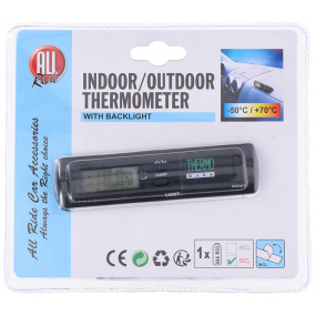 Digitales Thermometer mit blauer Hintergrundbeleuchtung