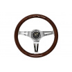 Lenkrad 350mm Holz Silber