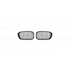BMW 1 F20 F21 Facelift Gitter Einzelne Lamellen Matt Schwarz
