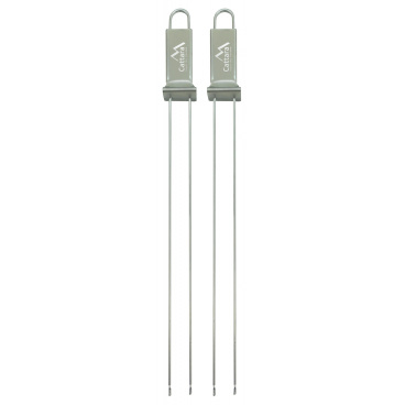 Doppelte Grillspieße, 32 cm, Set 2 Stück