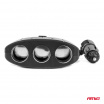 Zigarettenanzünder-Verteiler mit Ladegerät 2x USB-A EIN/AUS 12V 24V 100W 70cm AMIO-04362