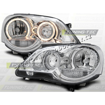 VW POLO 9N3 2005 – ANGEL EYES CHROM-VORDERE KLARLEUCHTEN VW POLO 9N3 2005 – ANGEL EYES CHROM-VORDERE KLARLEUCHTEN