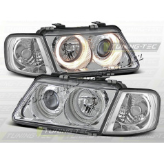AUDI A3 (8L) 1996–00 KLARE VORDERE LICHTER ANGEL EYES CHROM