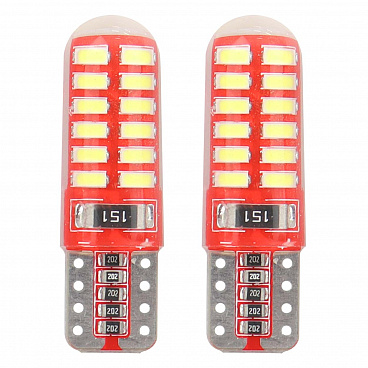Leuchtmittel 24 SMD LED T10 (W5W) 12V weiß CAN-BUS II - 2 Stk