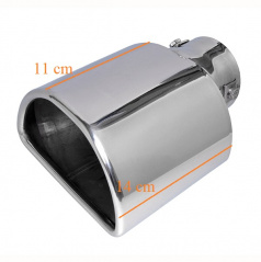 Edelstahl-Auspuffblende 135 x 77 mm