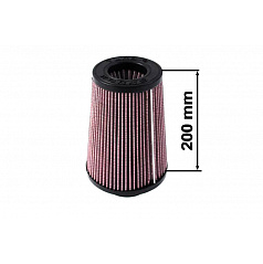 TurboWorks Sportluftfilter Durchmesser 60-76 mm, Höhe 200 mm