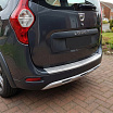 Heckstoßstangenabdeckung aus gebürstetem Edelstahl für Škoda Roomster 2007-15, Dacia Lodgy 2012+