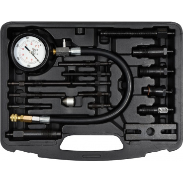Kit zur Messung des Kompressionsdrucks in Dieselmotoren 16-tlg Kit zur Messung des Kompressionsdrucks in Dieselmotoren 16-tlg