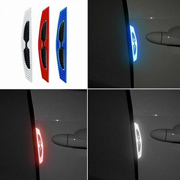 Reflektierende Türkantenschützer rot, blau und weiß