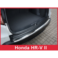 Edelstahlabdeckung - Schwellenschutz für die hintere Stoßstange Honda HR-V II 2015+