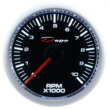 Zusätzlicher Wecker Depo Racing Tachometer 52 mm 0-10.000 U/min