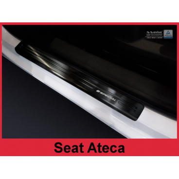 Einstiegsleisten aus Edelstahl, schwarz, 4 Stück, Seat Ateca 2015–16