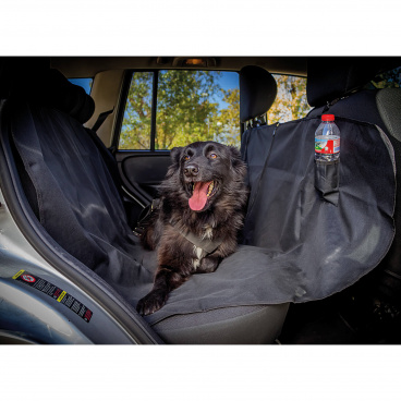Schutzdecke für einen Hund zwischen den Sitzen PROFI 145x147 cm schwarz