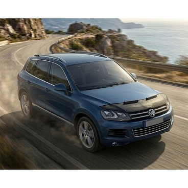 Verkleidung der Vorderseite der Motorhaube schwarz VW Touareg II 2010–18