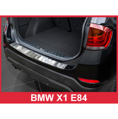 Edelstahlabdeckung - Schwellenschutz für die hintere Stoßstange BMW X1 E84 2012-15