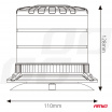 LED-Warnleuchte W30M 12V 24V AMIO-04111