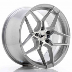 JR Wheels JR34 18x9 ET35 5x120 Silber Polierte Frontseite