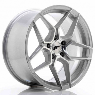JR Wheels JR34 18x9 ET35 5x120 Silber Polierte Frontseite