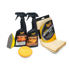 Meguiar's Heavy Duty Leather Care Kit Komplettset zum Reinigen und Schützen von Lederoberflächen